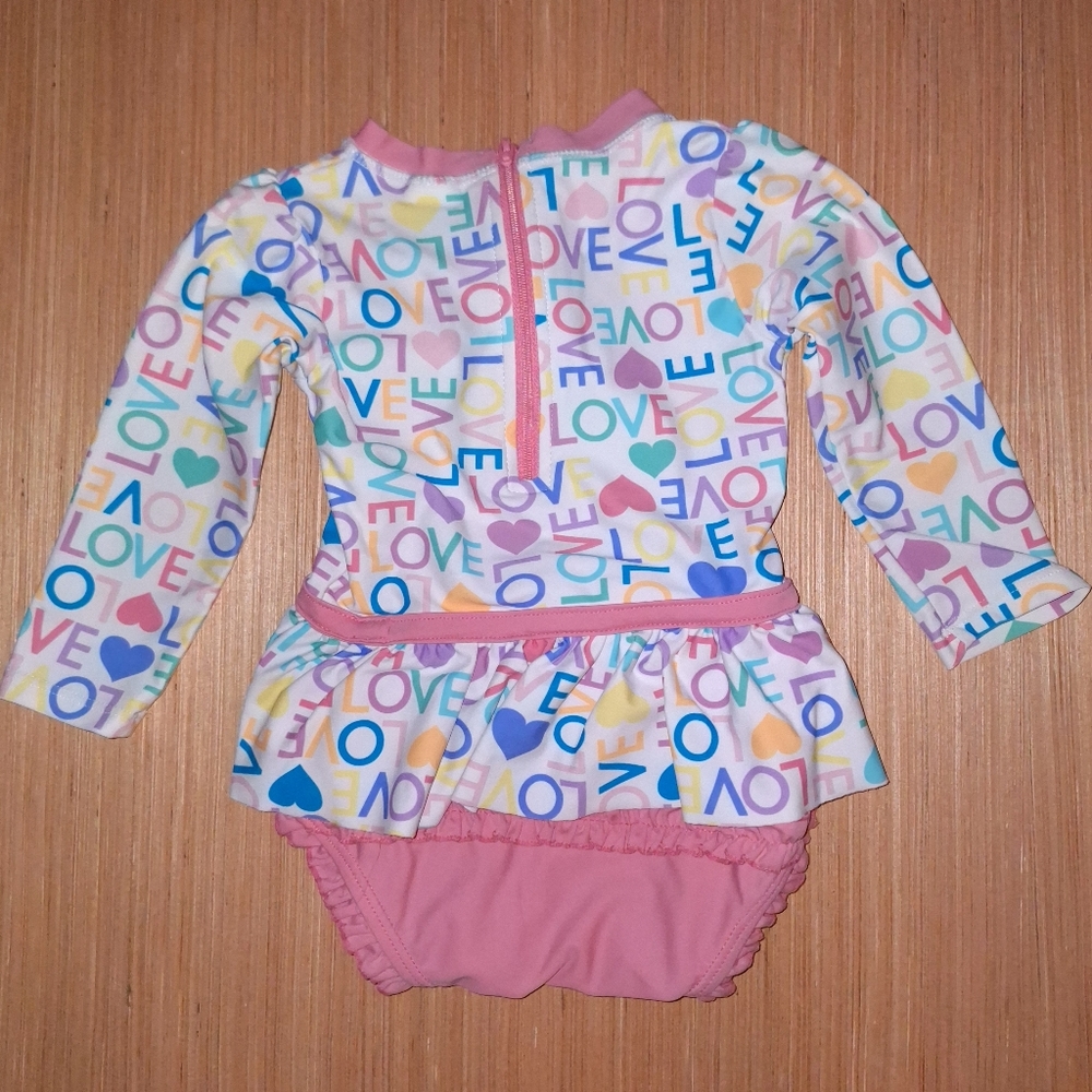 Ruffle Butts 18-24m 1 piece rash guard swimsuit - Picture 5 of 10